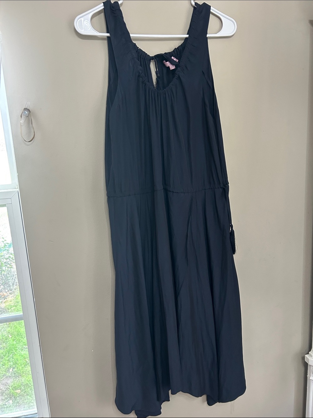 Calypso St. Barth Navy Sleeveless Maxi Tassel Dress